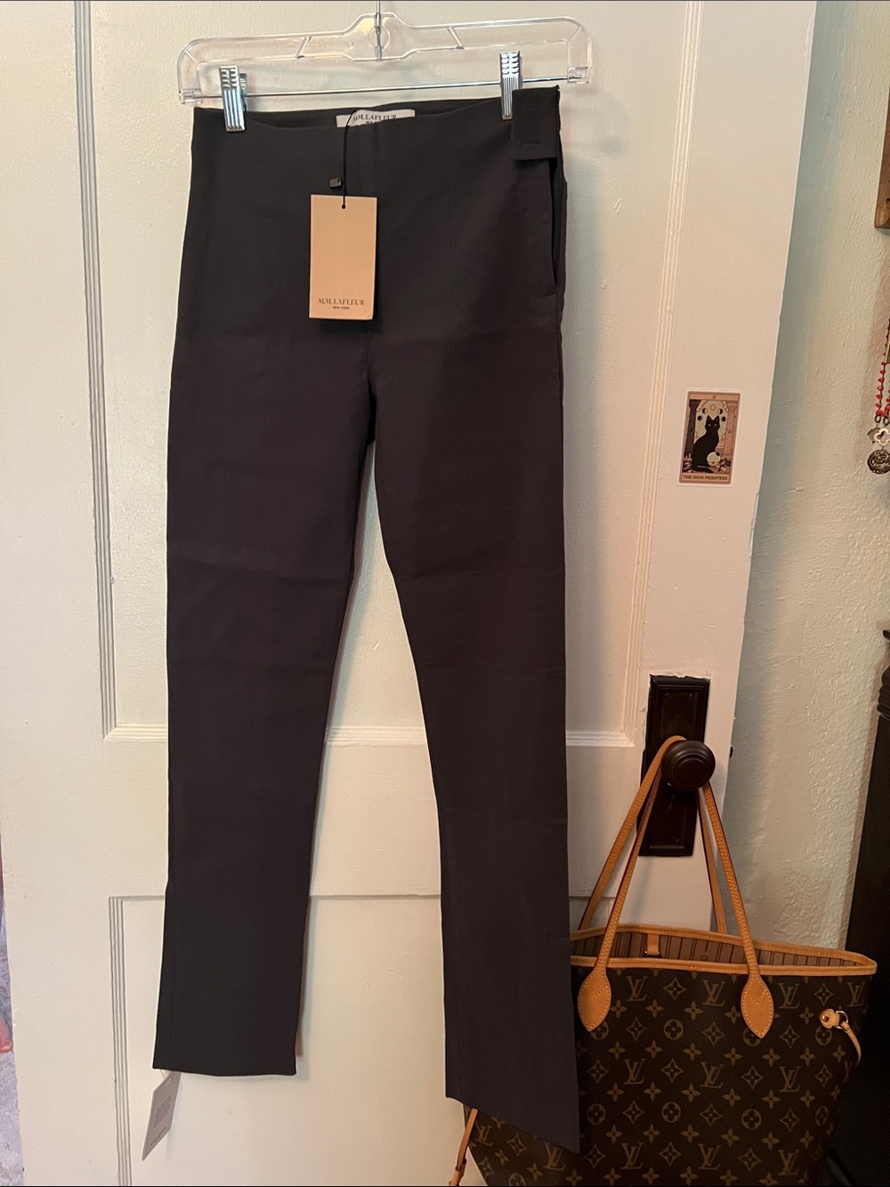 MM. Lafleur Dark Grey High-Rise Tailored Foster Trousers